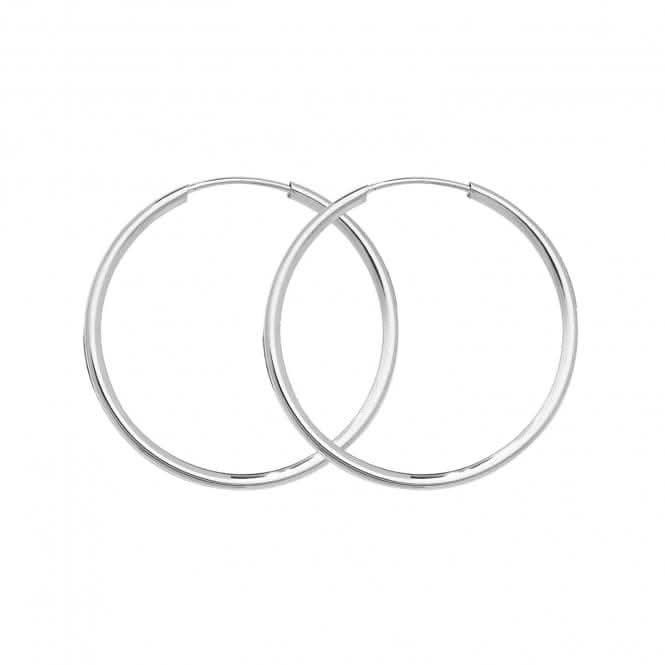 9ct White Gold 22mm Sleepers ES114WAcotis Gold JewelleryES114W