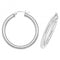 9ct White Gold 25mm Hoop Earrings ER384WAcotis Gold JewelleryER384W