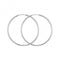 9ct White Gold 27mm Sleepers ES115WAcotis Gold JewelleryES115W