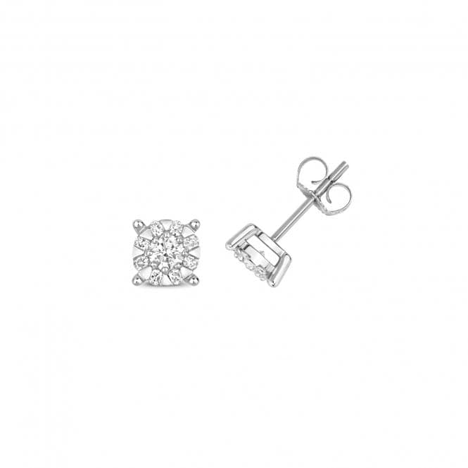 9ct White Gold 2x6.8mm 2.50ct Look Earrings ED189WDiamond JewelleryED189W