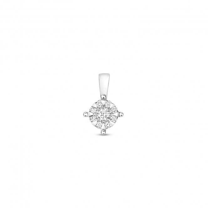 9ct White Gold 5.8mm 0.75ct Look Pendant PD142WDiamond JewelleryPD142W