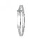 9ct White Gold Babies Dc Exp 3mm Zirconia Id Bangle BN353WAcotis Gold JewelleryBN353W