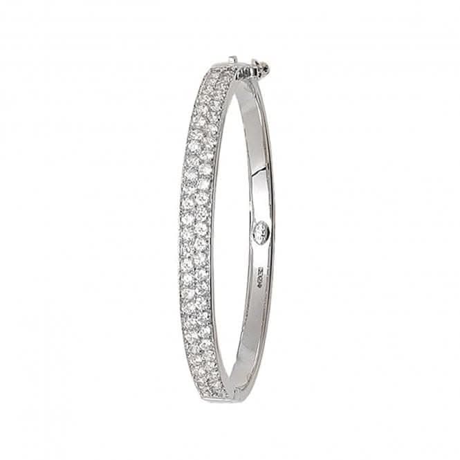 9ct White Gold Babies Zirconia 5mm Bangle BN248WAcotis Gold JewelleryBN248W