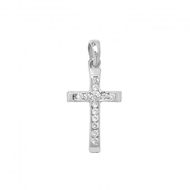 9ct White Gold Cross Zirconia Pendant PN090WAcotis Gold JewelleryPN090W