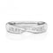 9ct White Gold Crossover Band Ring W242W/IWedding BandsW242W/J