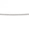 9ct White Gold Curb 46+5cm Chain Necklace GN186Elements GoldGN186
