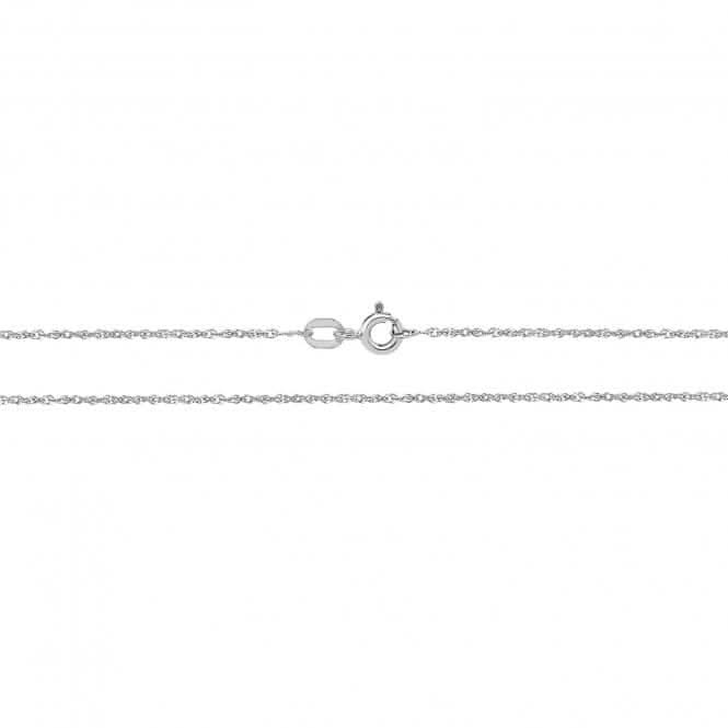9ct White Gold Dc Chain CH217WAcotis Gold JewelleryCH217W/18