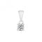 9ct White Gold Diamond 4 Claw Pendant PD302WDiamond JewelleryPD302W