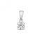 9ct White Gold Diamond 4 Claw Pendant PD304WDiamond JewelleryPD304W