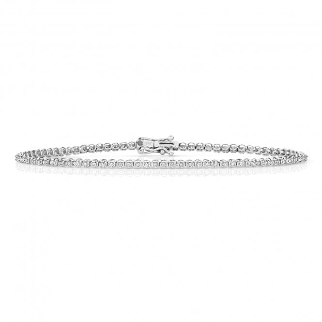 9ct White Gold Diamond Bracelet BD025WDiamond JewelleryBD025W