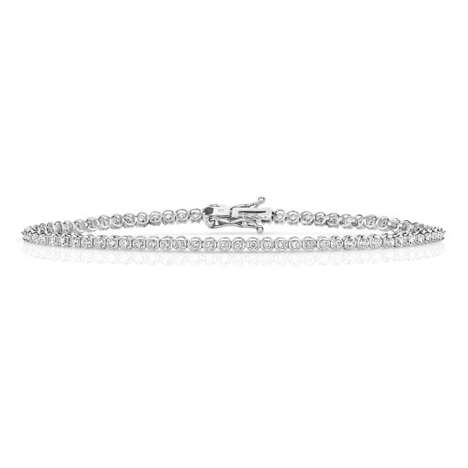 9ct White Gold Diamond Bracelet BD026WDiamond JewelleryBD026W