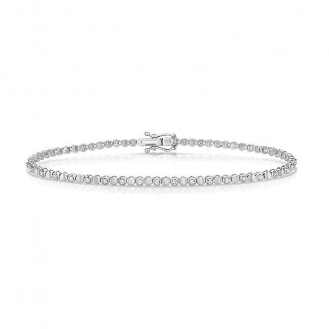 9ct White Gold Diamond Bracelet BD040WDiamond JewelleryBD040W