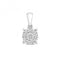 9ct White Gold Diamond Brilliant Illusion Pendant PD177WDiamond JewelleryPD177W