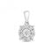 9ct White Gold Diamond Brilliant Illusion Pendant PD178WDiamond JewelleryPD178W