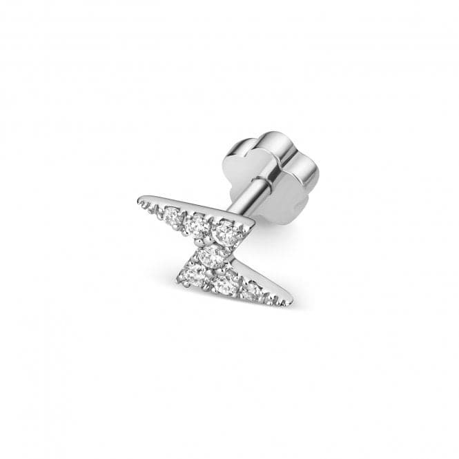 9ct White Gold Diamond Cartilage Bolt Single Stud ED916WDiamond JewelleryED916W