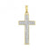 9ct White Gold Diamond Cross Pave Set Pendant PD121Diamond JewelleryPD121