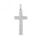 9ct White Gold Diamond Cross Pave Set Pendant PD121WDiamond JewelleryPD121W