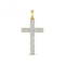 9ct White Gold Diamond Cross Pave Set Pendant PD122Diamond JewelleryPD122