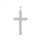 9ct White Gold Diamond Cross Pave Set Pendant PD122WDiamond JewelleryPD122W