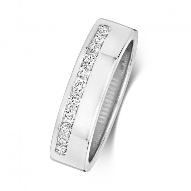 9ct White Gold Diamond Half Eternity 5.1mm Ring RD552WWedding BandsRD552W/J