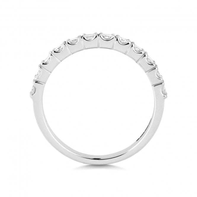 9ct White Gold Diamond Half Eternity Ring WQ270WWedding BandsWQ270W/J