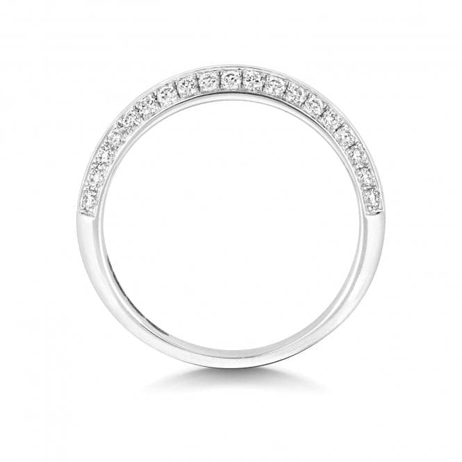 9ct White Gold Diamond Half Eternity Ring WQ273WWedding BandsWQ273W/J