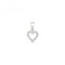 9ct White Gold Diamond Heart Pendant PD141WDiamond JewelleryPD141W