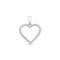 9ct White Gold Diamond Heart Pendant PD149WDiamond JewelleryPD149W