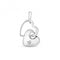 9ct White Gold Diamond Heart Star Set Pendant PD108WDiamond JewelleryPD108W