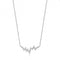 9ct White Gold Diamond Heartbeat Necklace ND129WDiamond JewelleryND129W