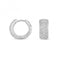 9ct White Gold Diamond Huggies 15mm Earrings ED137WDiamond JewelleryED137W