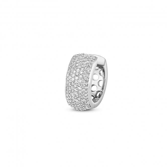 9ct White Gold Diamond Huggies 15mm Earrings ED137WDiamond JewelleryED137W
