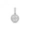 9ct White Gold Diamond Illusion Pendant PD158WDiamond JewelleryPD158W