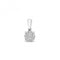 9ct White Gold Diamond Illusion Pendant PD161WDiamond JewelleryPD161W