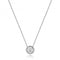 9ct White Gold Diamond Illusion Rubover Necklace ND137WDiamond JewelleryND137W
