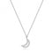 9ct White Gold Diamond Moon Necklace ND131WDiamond JewelleryND131W