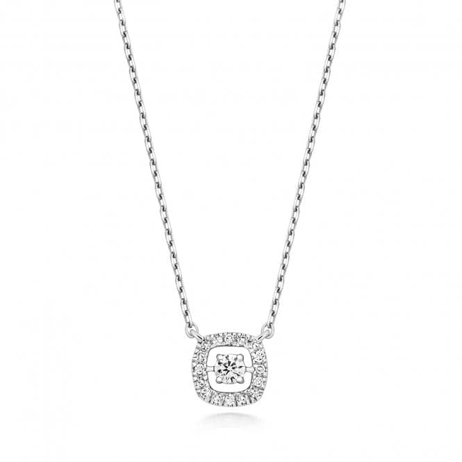 9ct White Gold Diamond Necklace ND123WDiamond JewelleryND123W