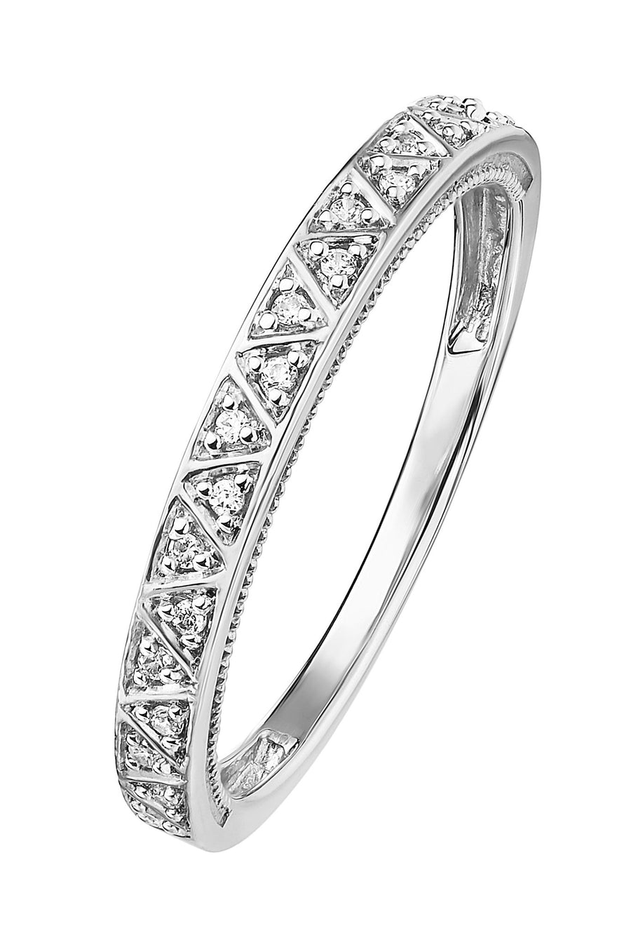 9ct White Gold Diamond RingThe Fine CollectiveBA0063860 - L