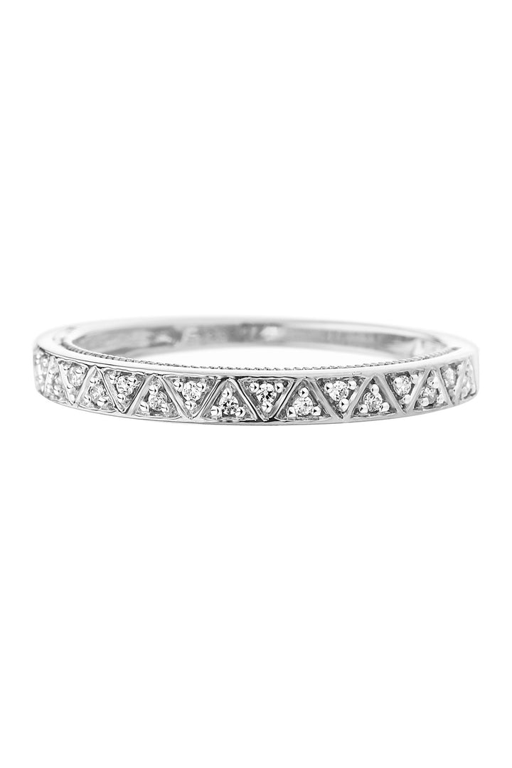 9ct White Gold Diamond RingThe Fine CollectiveBA0063860 - L