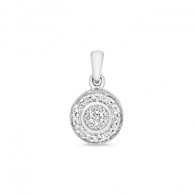 9ct White Gold Diamond Set Around Pendant PD130WDiamond JewelleryPD130W