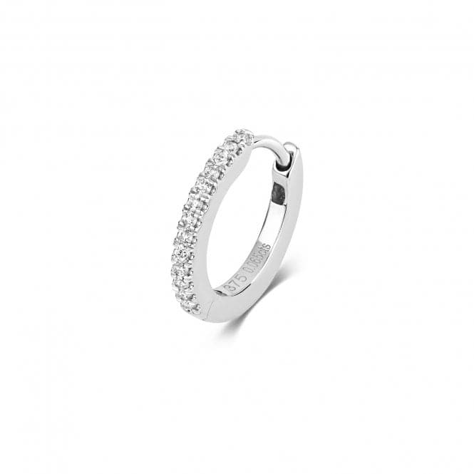 9ct White Gold Diamond Single Cartilage Hoop ED904WDiamond JewelleryED904W