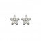 9ct White Gold Diamond Star Earrings GE2353Elements GoldGE2353