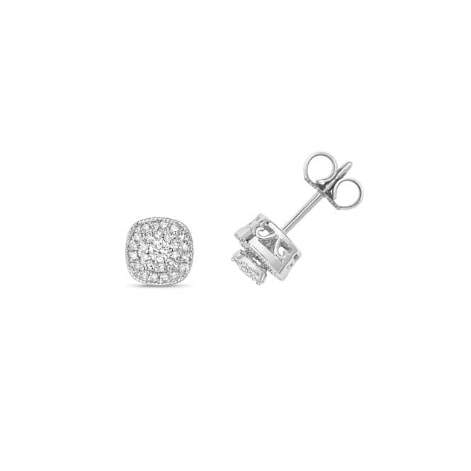 9ct White Gold Diamond Stud Earrings ED199WDiamond JewelleryED199W