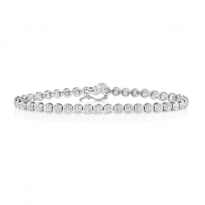 9ct White Gold Diamond Tennis Bracelet BD022WDiamond JewelleryBD022W