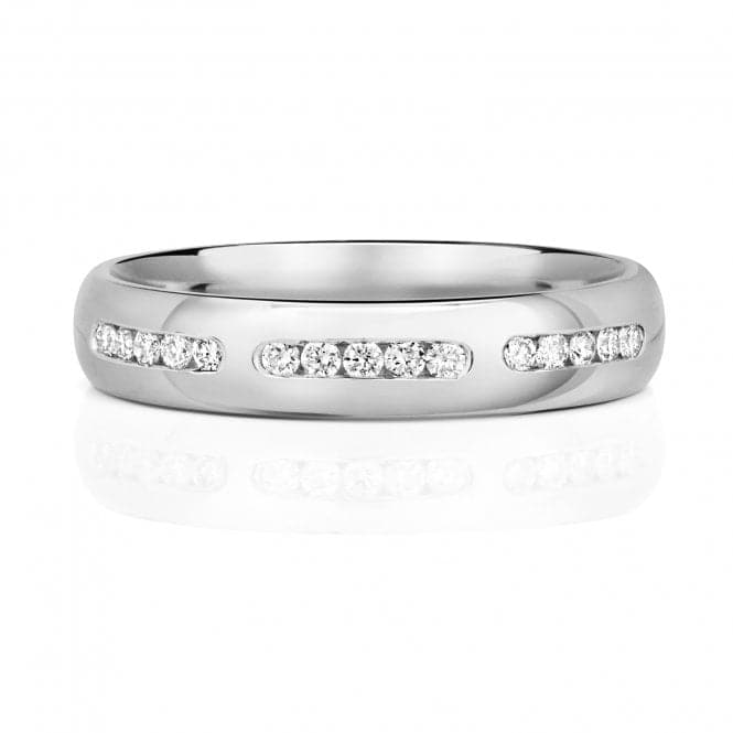 9ct White Gold Diamond Wedding 4.0mm Ring RD734WWedding BandsRD734W/J