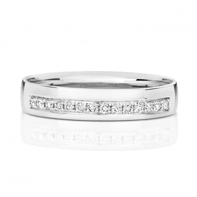 9ct White Gold Diamond Wedding Grain Set 4.0mm Ring RD725WWedding BandsRD725W/J