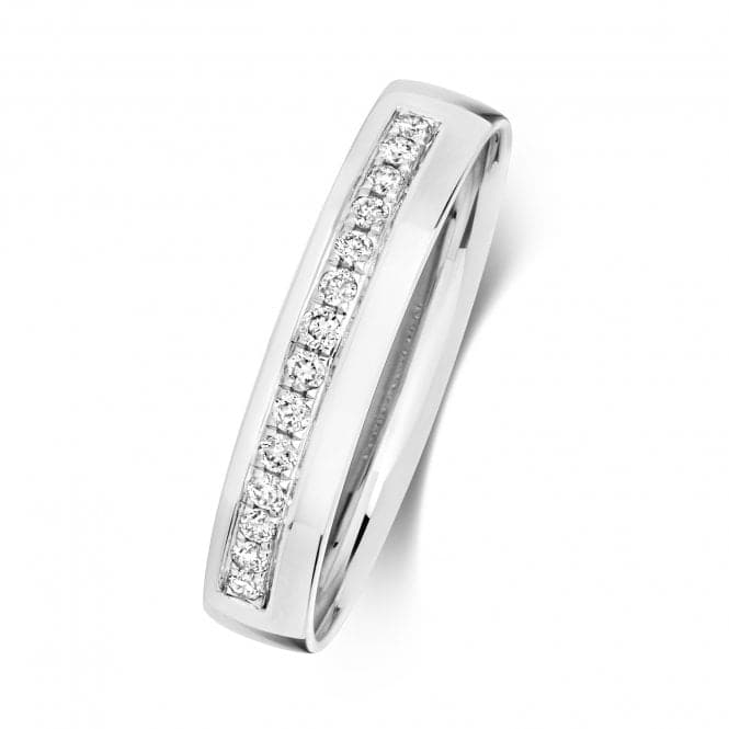9ct White Gold Diamond Wedding Grain Set 4.0mm Ring RD725WWedding BandsRD725W/J