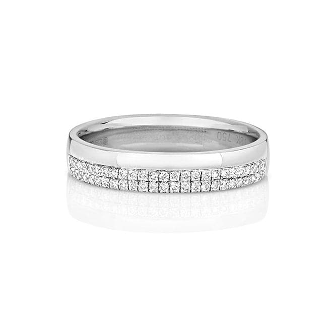 9ct White Gold Diamond Wedding Micro Set 4.0mm Ring RD726WWedding BandsRD726W/J