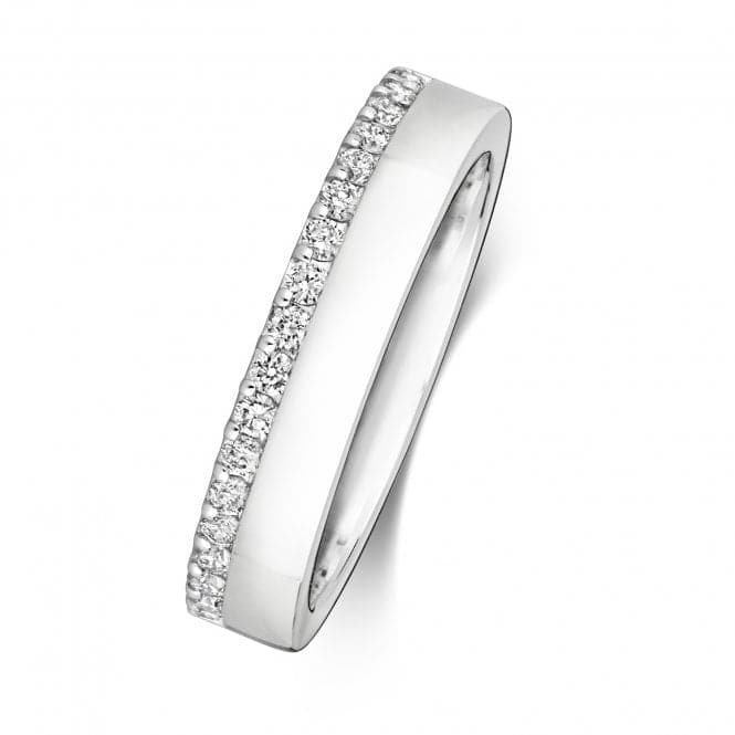 9ct White Gold Diamond Wedding Offset 4.2mm Ring RD736WWedding BandsRD736W/J