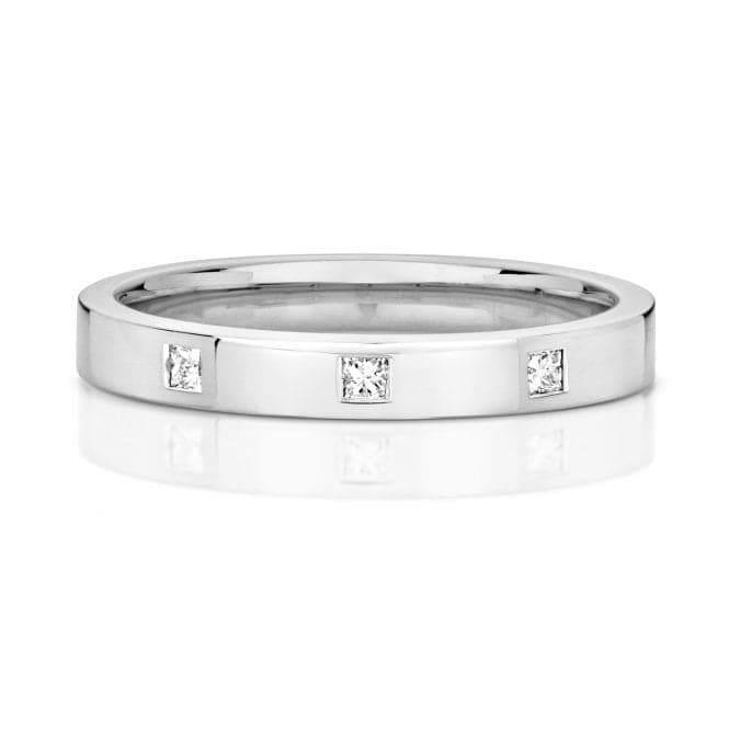 9ct White Gold Diamond Wedding Pc/3D 2.7mm Ring RD713WWedding BandsRD713W/J